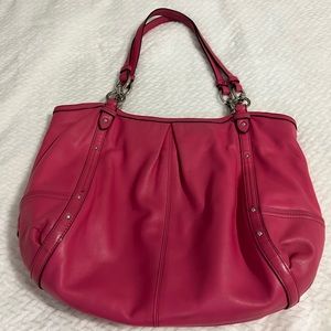 Coach leather hobo bag